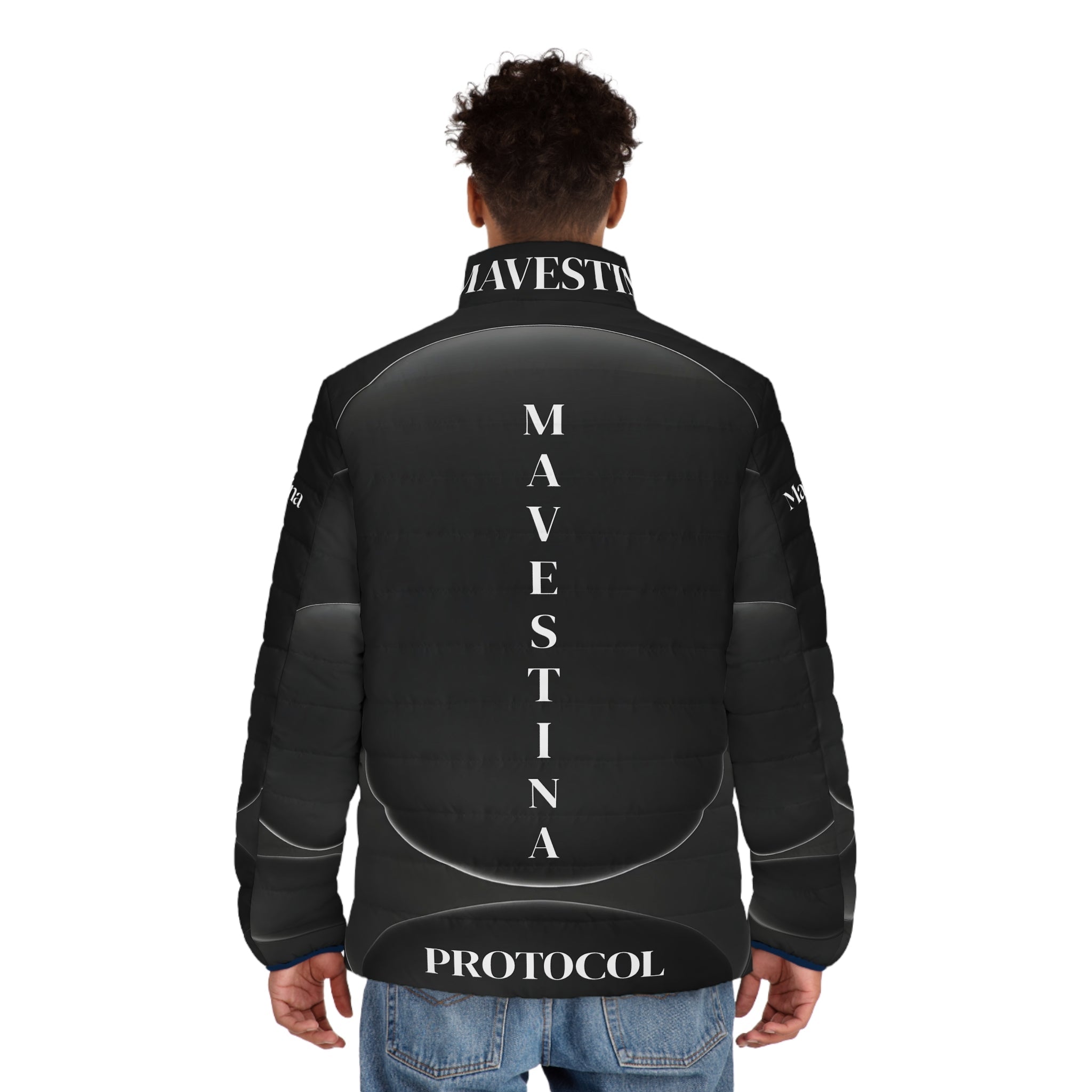 Men's Puffer Jacket (AOP) - mavestina