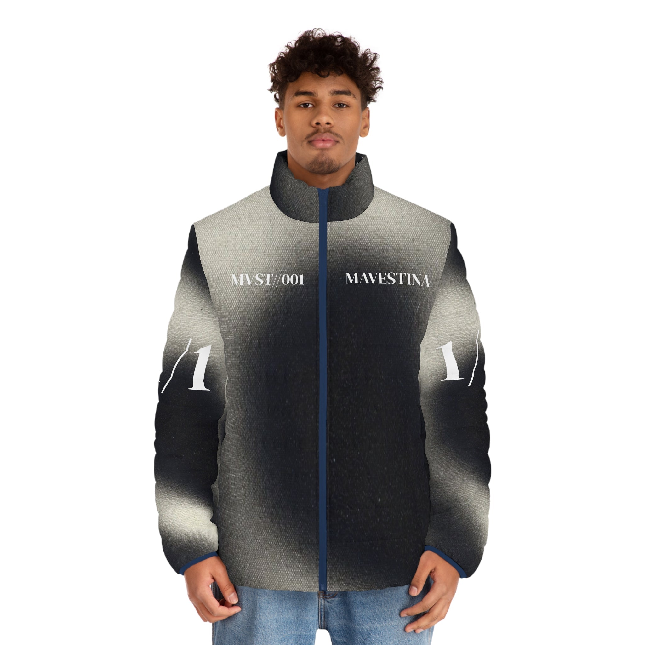 Men's Puffer Jacket (AOP) - mavestina