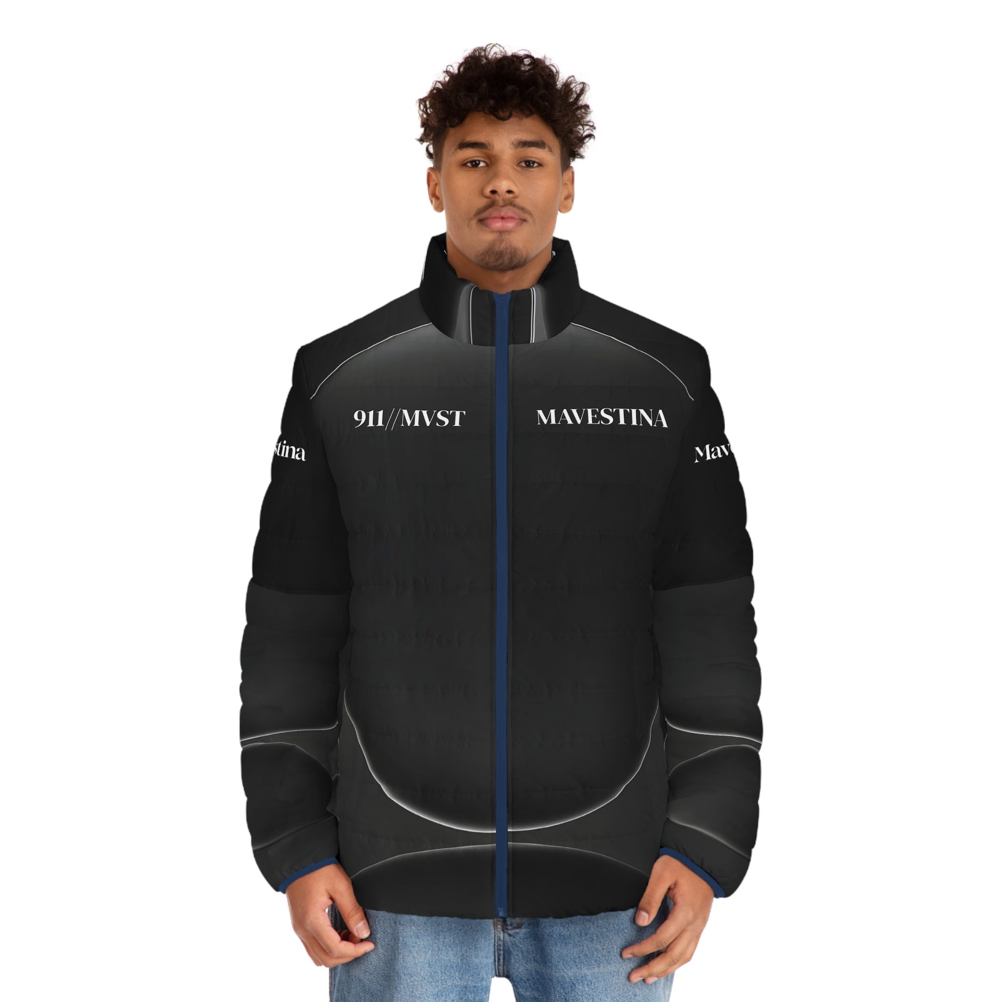 Men's Puffer Jacket (AOP) - mavestina
