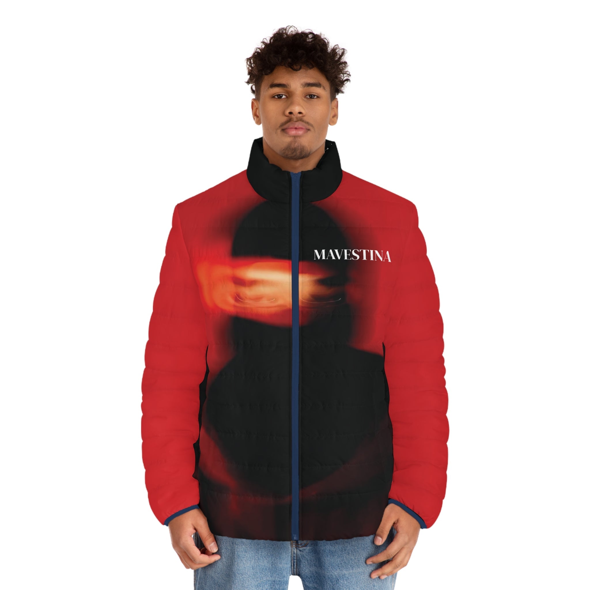 Men's Puffer Jacket (AOP) - mavestina