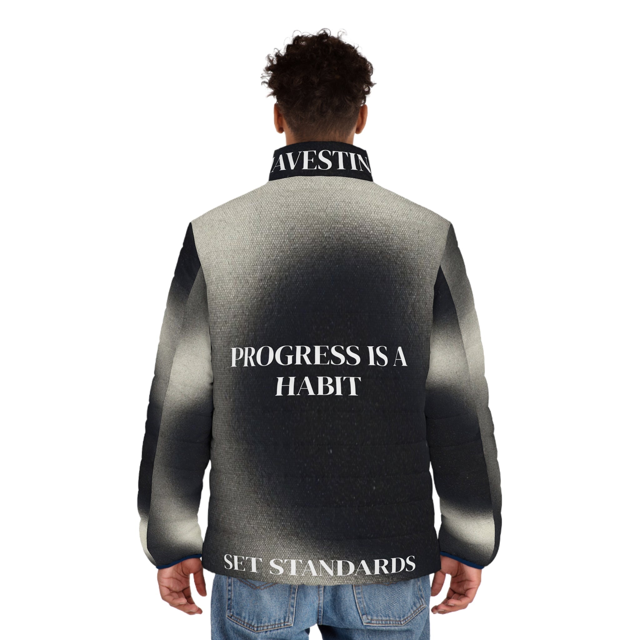 Men's Puffer Jacket (AOP) - mavestina