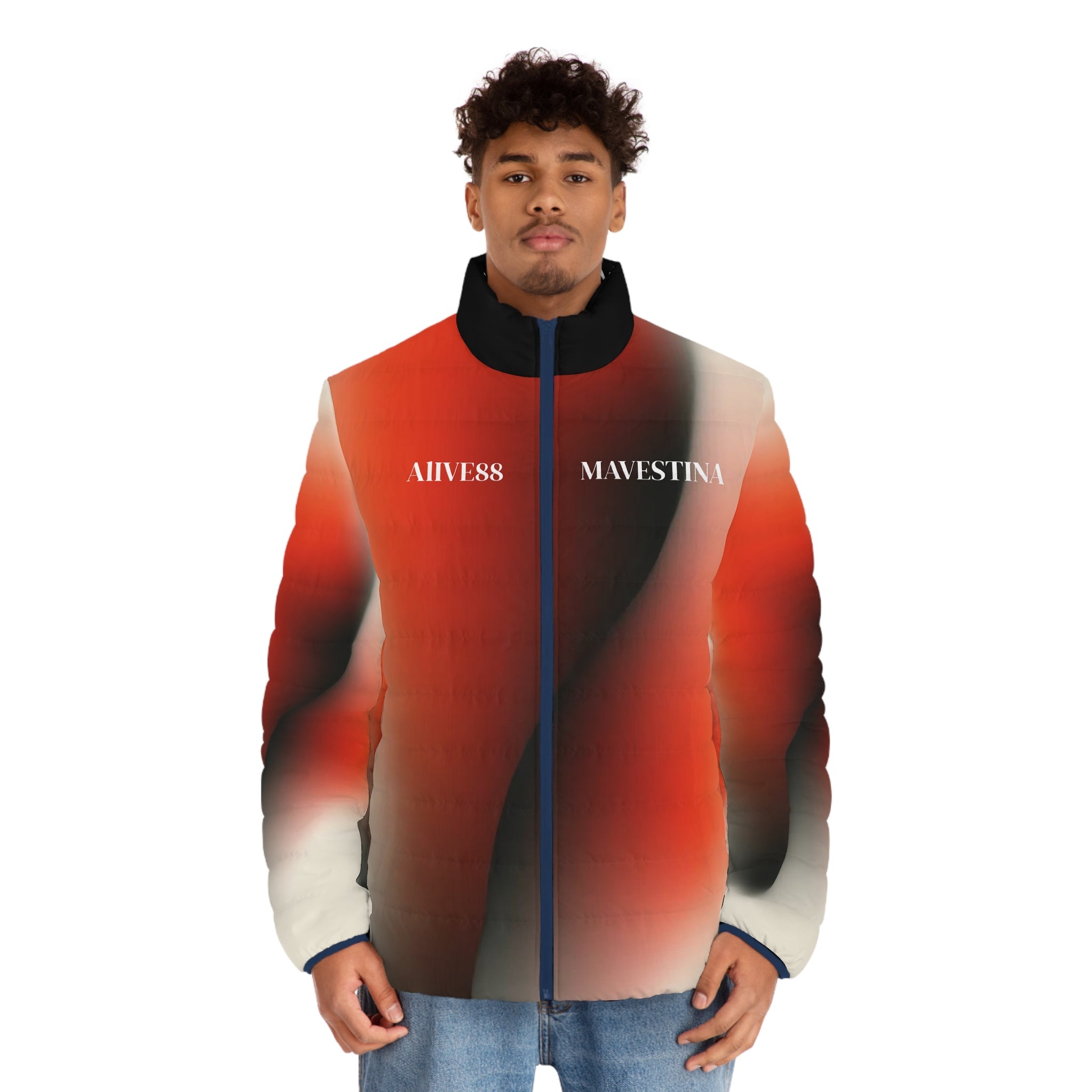 Men's Puffer Jacket (AOP) - mavestina