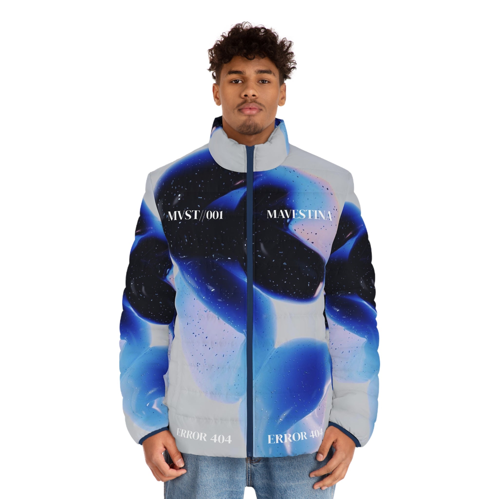 Men's Puffer Jacket (AOP) - mavestina